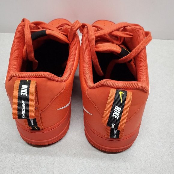 Nike Air Force 1 \'07 LV8 Overbranding  Red Men Shoes  AJ7747-800 Size 11